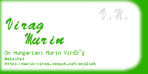 virag murin business card